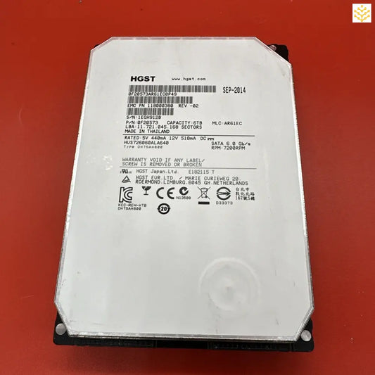 HGST HUS726060ALA640 6TB SATA 6Gbps 7.2K 3.5 0F20573 118000380 - Computers/Tablets & Networking:Drives Storage & Blank