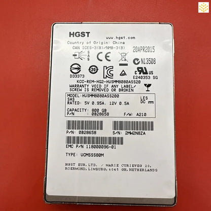 HGST HUSMM8080ASS20 0B28658 800GB SAS 12Gb/s 2.5” SSD - Computers/Tablets & Networking:Drives Storage & Blank