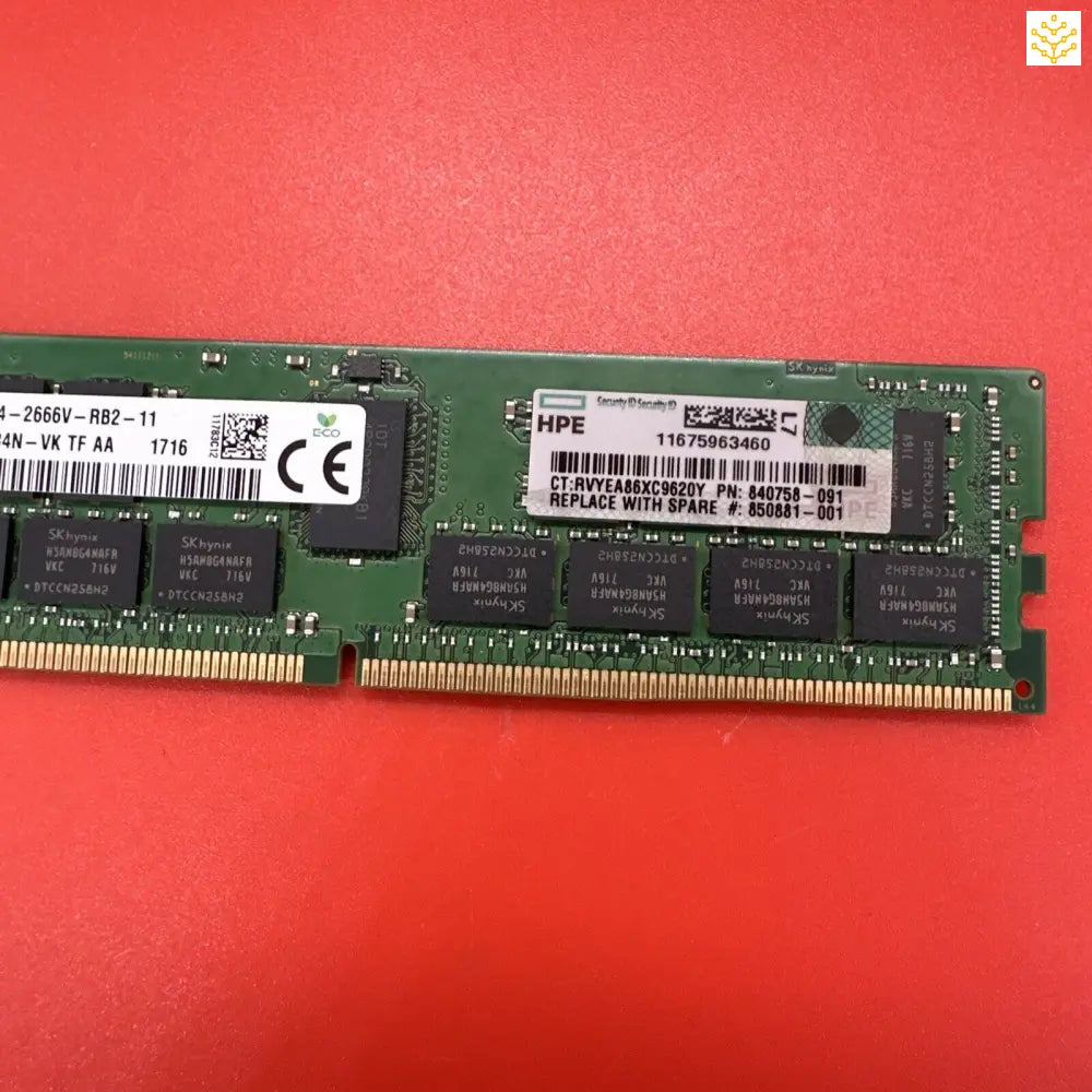 HP 32GB 2Rx4 PC4-2666v HMA84GR7AFR4N-VK 840758-091 850881-001 815100-B21 - Computers/Tablets & Networking:Enterprise