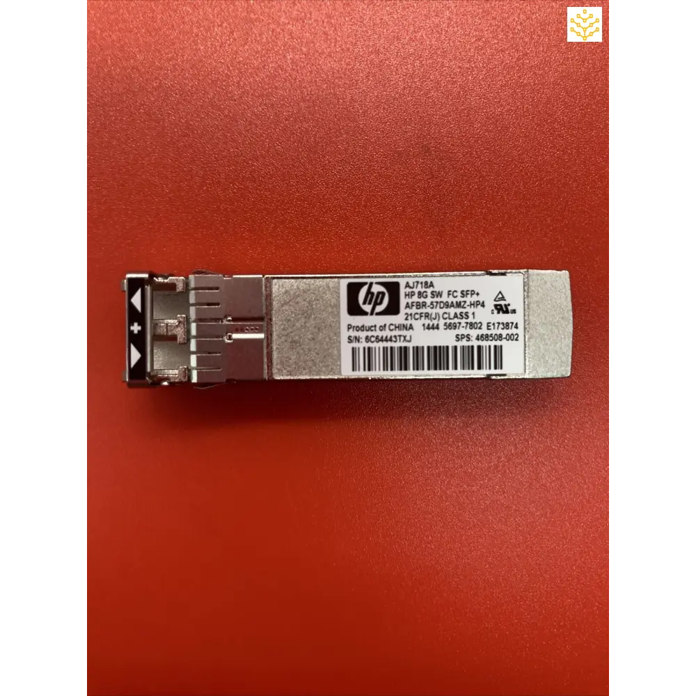 HP AJ718A 8G SW FC SFP+ AFBR - 57D9AMZ - HP4 468508 - 002 - GIGDATA