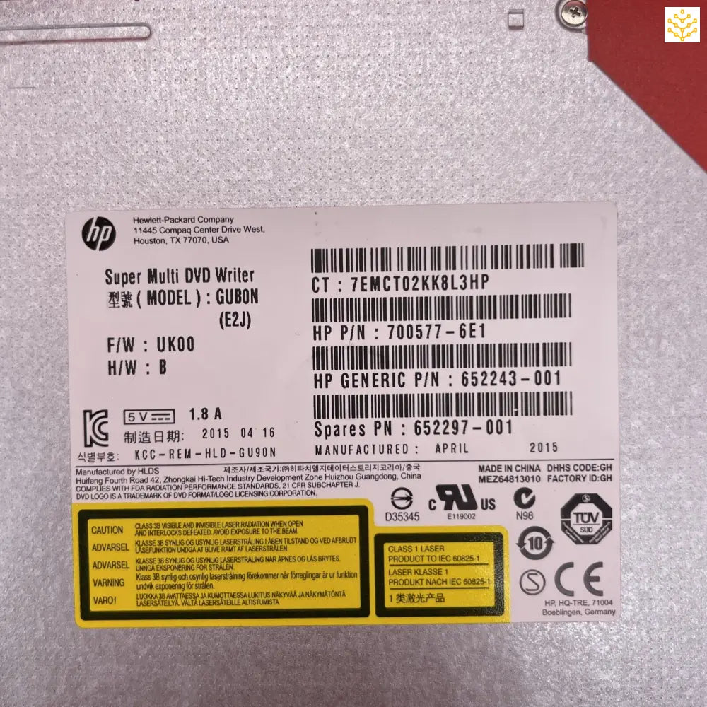 HP DVD-RW/CD-RW 652297-001 - Computers/Tablets & Networking:Drives Storage & Blank Media:CD DVD & Blu-ray Drives