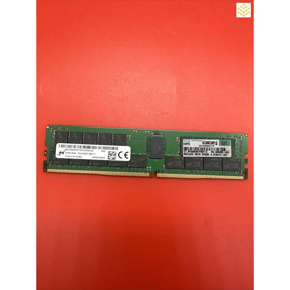 HPe 32GB 2Rx4 PC4 - 2400T MTA36ASF4G72PZ - 2G3D1QG 809083 - 091 819412 - 001 805351 - B21 - GIGDATA