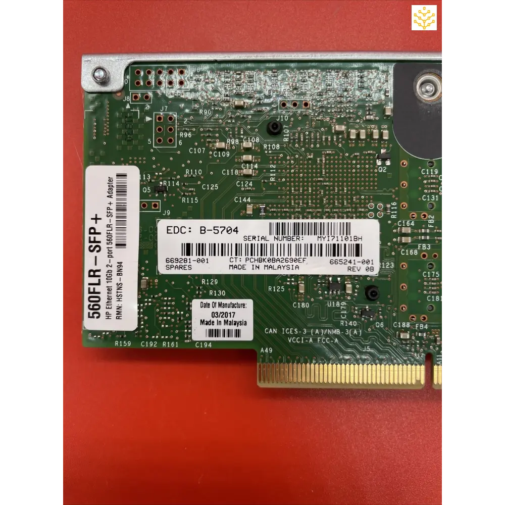 HPe 560FLR-SFP + Ethernet 10Gb 2-port HSTNS-BN94 669281-001 665241-001 665243-B21 - Computers/Tablets &