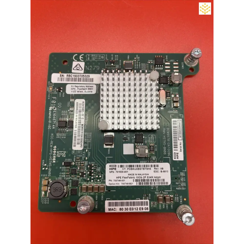 HPe 701530-001 700746-001 700748-B21 534M FlexFabric 10Gb 2P Adapter For BL - Computers/Tablets & Networking:Enterprise