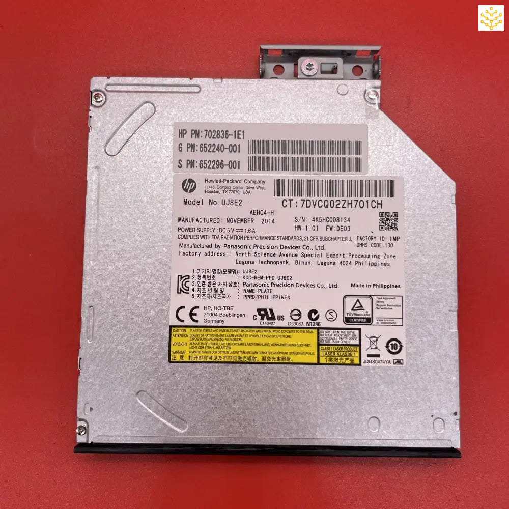 HPe DVD - ROM Jackblack 652296 - 001 - No Cables - GIGDATA