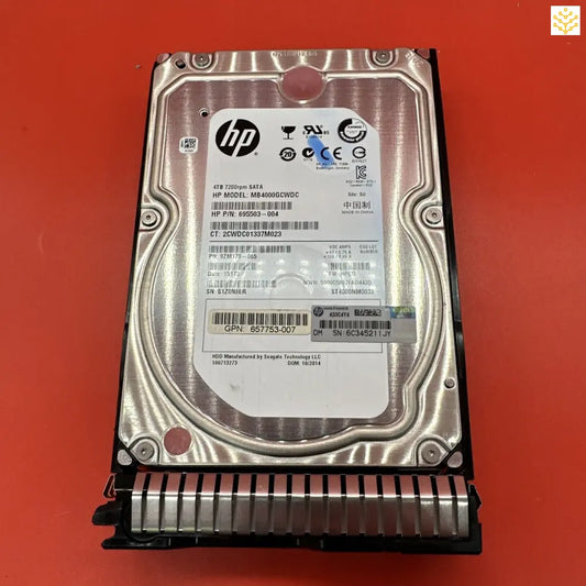 HPe MB4000GCWDC 4TB SATA 7.2K RPM 3.5” HDD In 693720 Tray - Computers/Tablets & Networking:Drives Storage & Blank