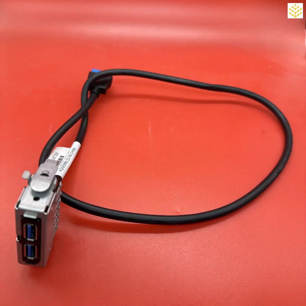 Black USB cable with a metal connector port.