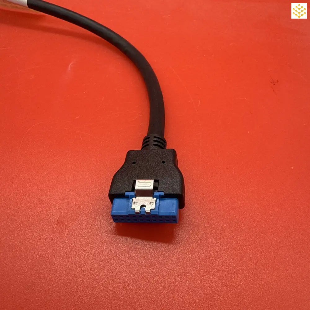 USB 3.0 cable connector with blue internal components.