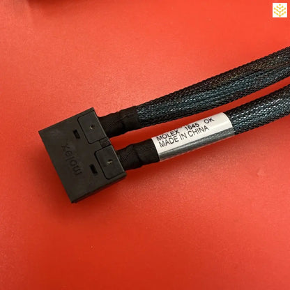 Black SATA data cable with connector.