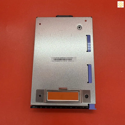 Silver computer disk drive with an orange-colored indicator panel.