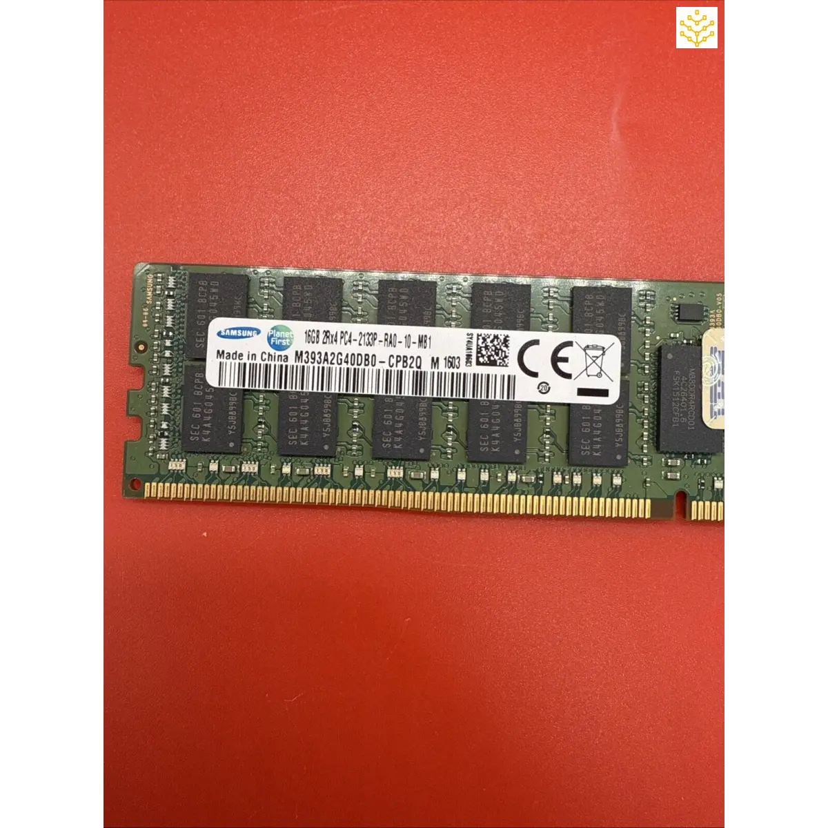 Samsung DDR4 RAM memory module.