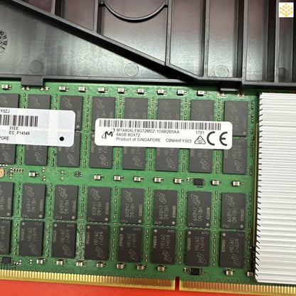 Computer RAM memory module with visible circuit board and memory chips.