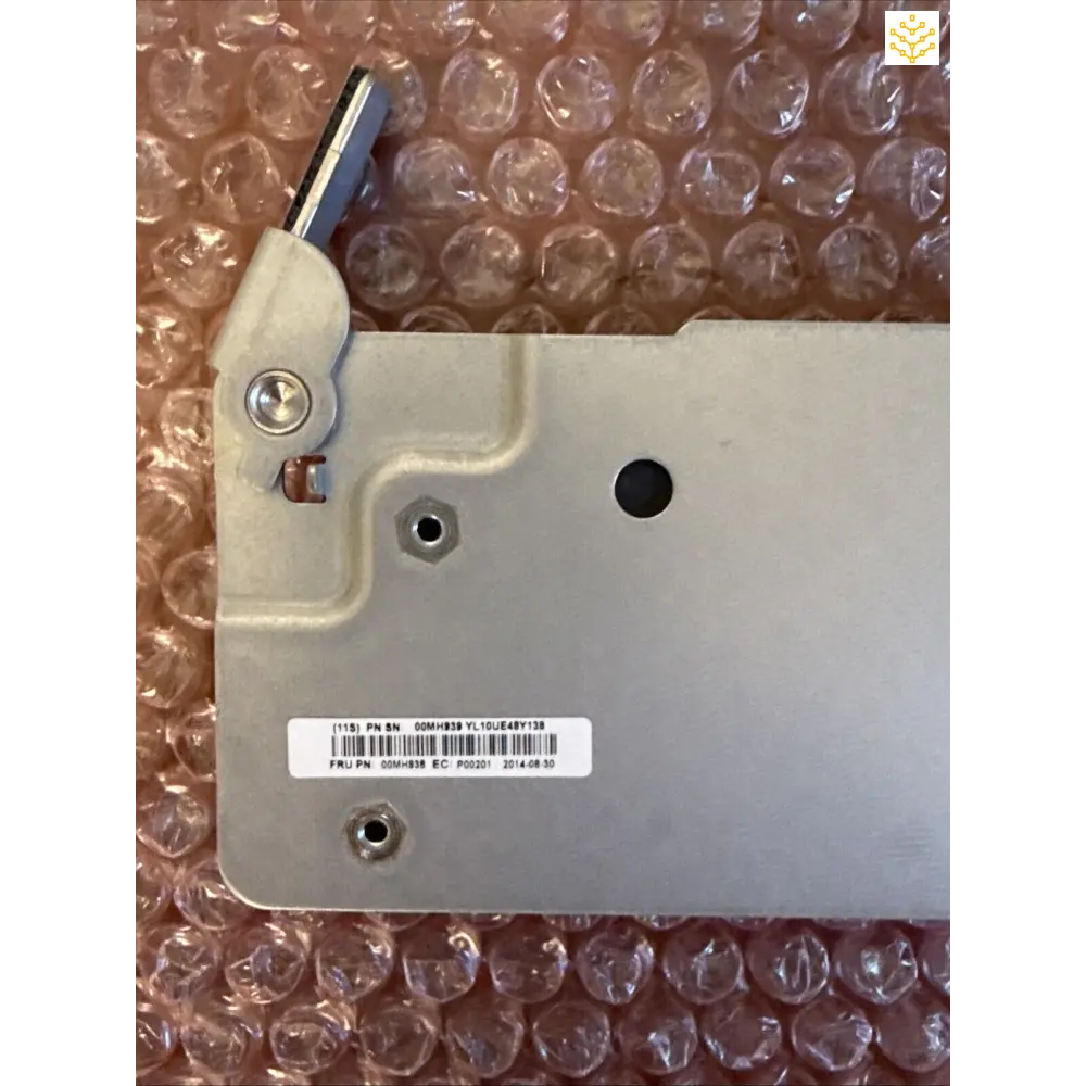 Metal mounting bracket or mounting plate with screws and a locking mechanism.