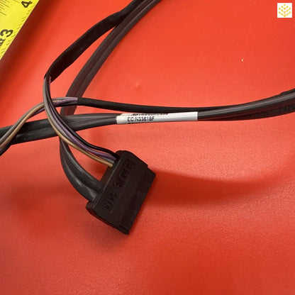 Black SATA data cable with connector.