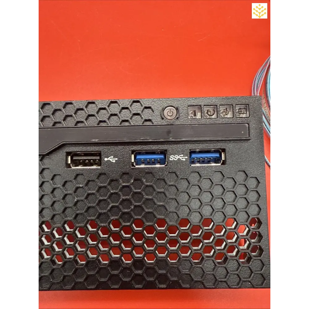 Computer USB hub with a honeycomb pattern design and multiple ports.