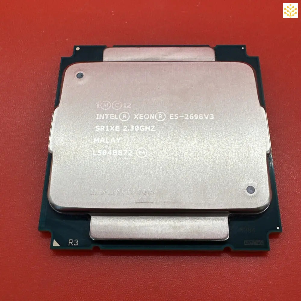 Intel Xeon E5-2640 v3 processor chip.