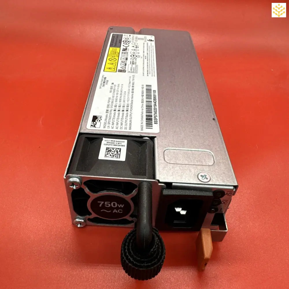 Computer power supply unit with a 750W rating.