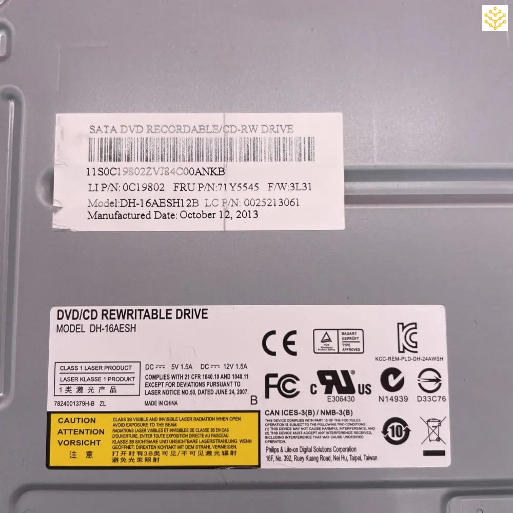 Lenovo 0C19802 71Y5545 DVDRW/CDRW Drive 5.25 - Computers/Tablets & Networking:Drives Storage & Blank Media:CD DVD &