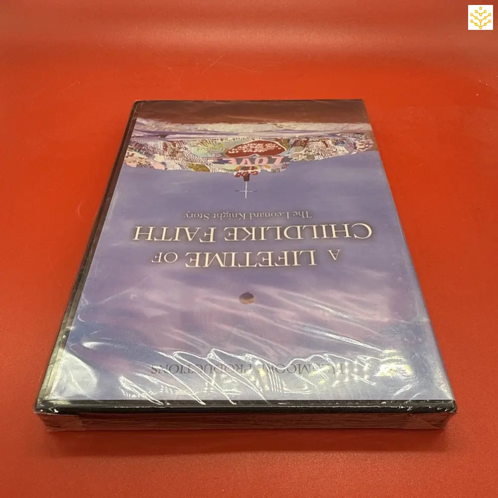 DVD or Blu-ray disc case of ’A Lifetime of Children’s Faith’ wrapped in plastic.