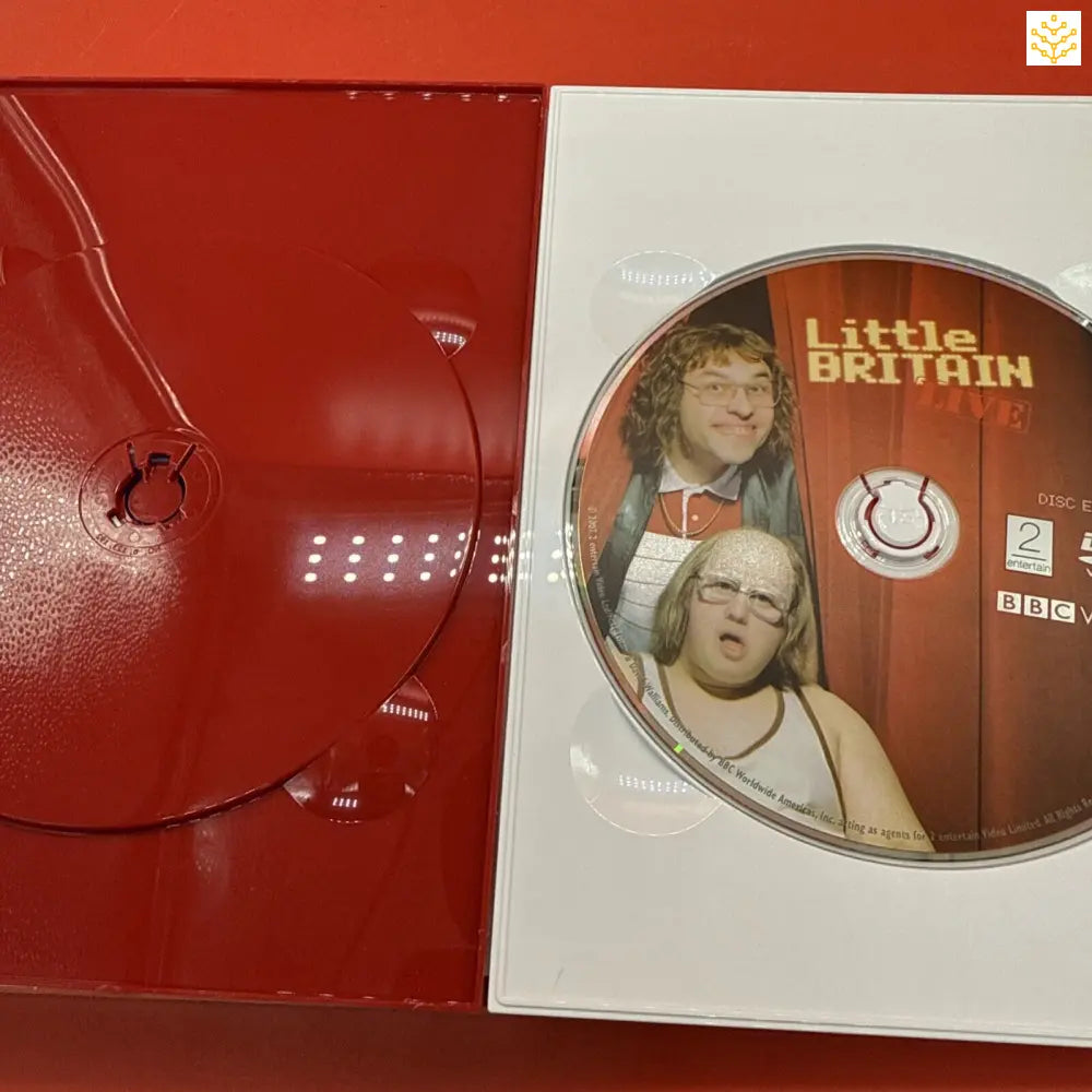 DVD disc and case of the BBC comedy show ’Little Britain’