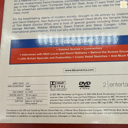 DVD case showing details about special features and technical information.