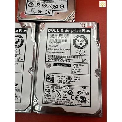 Lot 2 X HDJ8D + 1 68V42 1.2TB 10K 2.5 - Test Failed - For Repair Only - GIGDATA