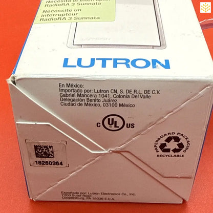 Lutron RRST-RS-WH RadioRA 3 Sunnata RF Companion Switch White - EDIT