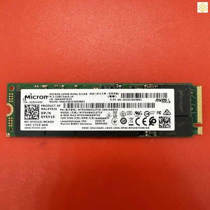 Micron 2200S NVMe 512GB SSD M.2 2280 Gen3 x4 Y5Y15 0Y5Y15 MTFDHBA512TCK - Computers/Tablets & Networking:Drives Storage