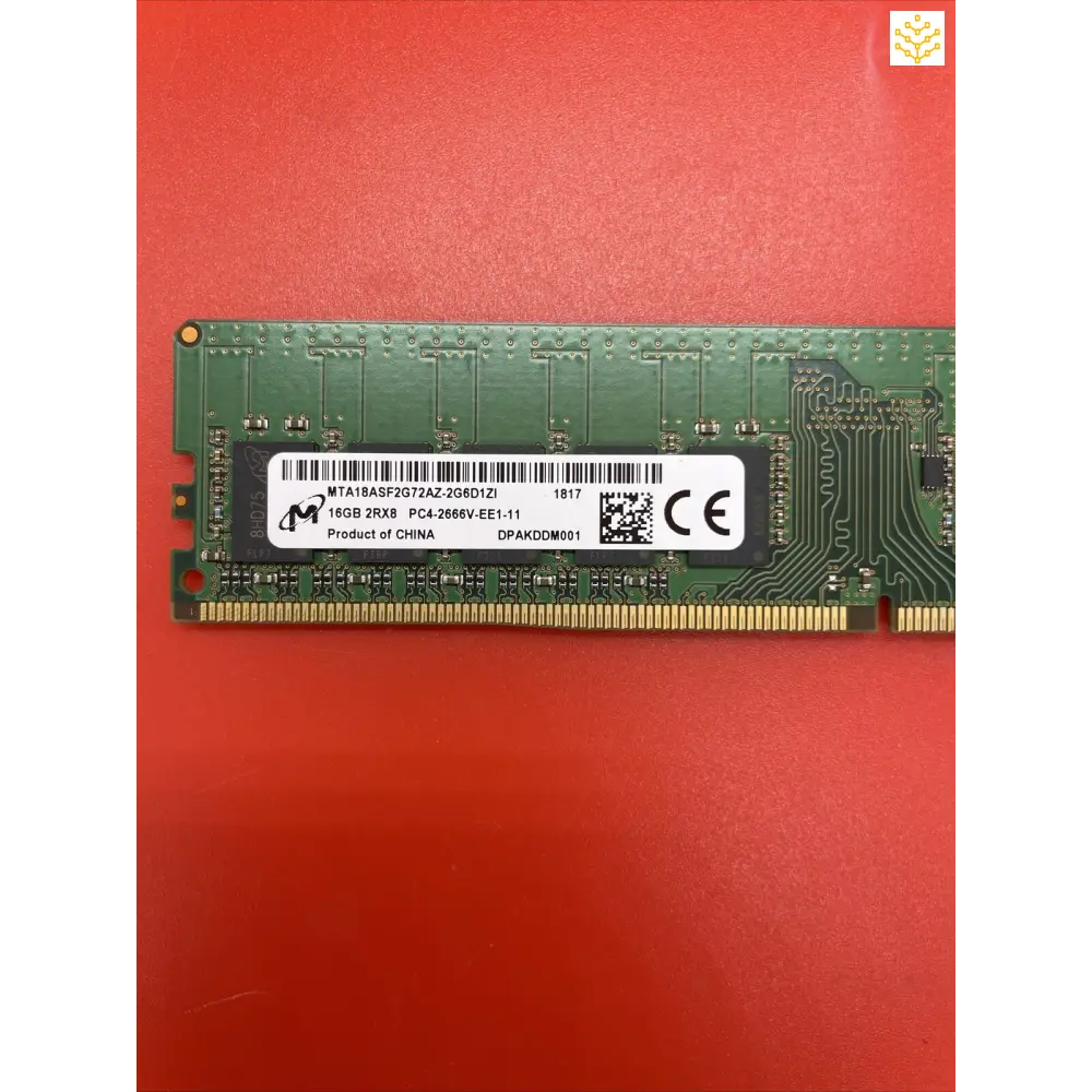 Micron MTA18ASF2G72AZ-2G6D1ZI 16GB 2Rx8 PC4-2666V Server Memory - Computers/Tablets & Networking:Enterprise Networking