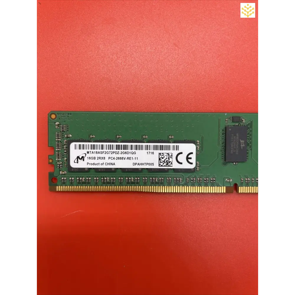 Micron MTA18ASF2G72PDZ-2G6D1QG 16GB 2Rx8 PC4-2666V Server Memory - Computers/Tablets & Networking:Enterprise Networking