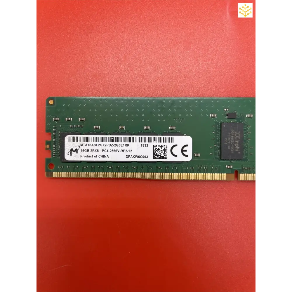 Micron MTA18ASF2G72PDZ-2G6E1RK 16GB 2Rx8 PC4-2666V Server Memory - Computers/Tablets & Networking:Enterprise Networking