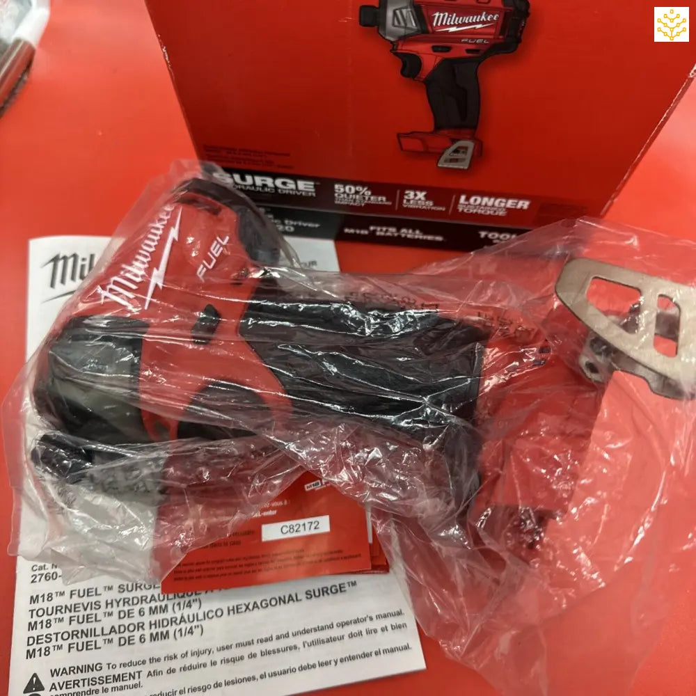 Milwaukee M18 FUEL 2760-20 Surge 1/4’’ 18V Hex Hydraulic Driver (Tool Only) - EDIT