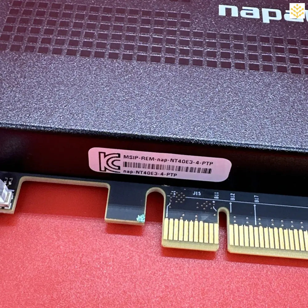 Napatech NT40E3 - 4PTP 073 - 011901 - 07 00VM713 Packet Capture & Analysis Card QRADAR - GIGDATA