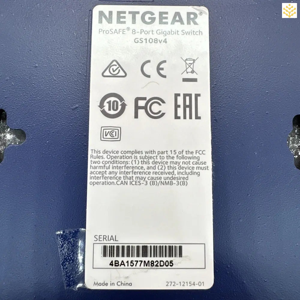 NETGEAR GS108v4 8 Port Gigabit Switch 272-12154-01 - Computers/Tablets & Networking:Enterprise Networking