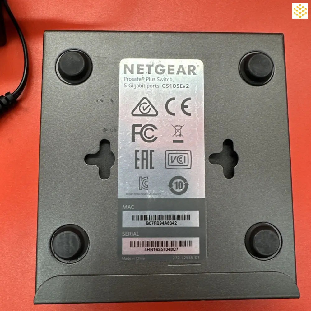 NETGEAR Prosafe Plus Switch GS105Ev2 5-Port Gigabit Ethernet Switch + AC Adapter - Computers/Tablets &