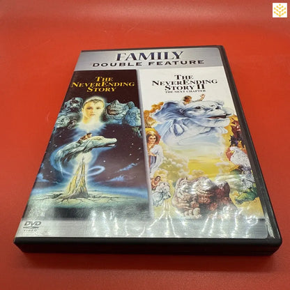 Family double feature DVD case containing The NeverEnding Story and The NeverEnding Story II movies.