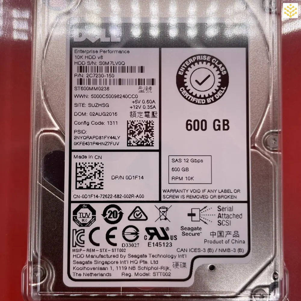 NEW Genuine 600GB SAS 12 Gbps 10K 2.5 ST600MM0238 Dell D1F14 - Computers/Tablets & Networking:Drives Storage & Blank