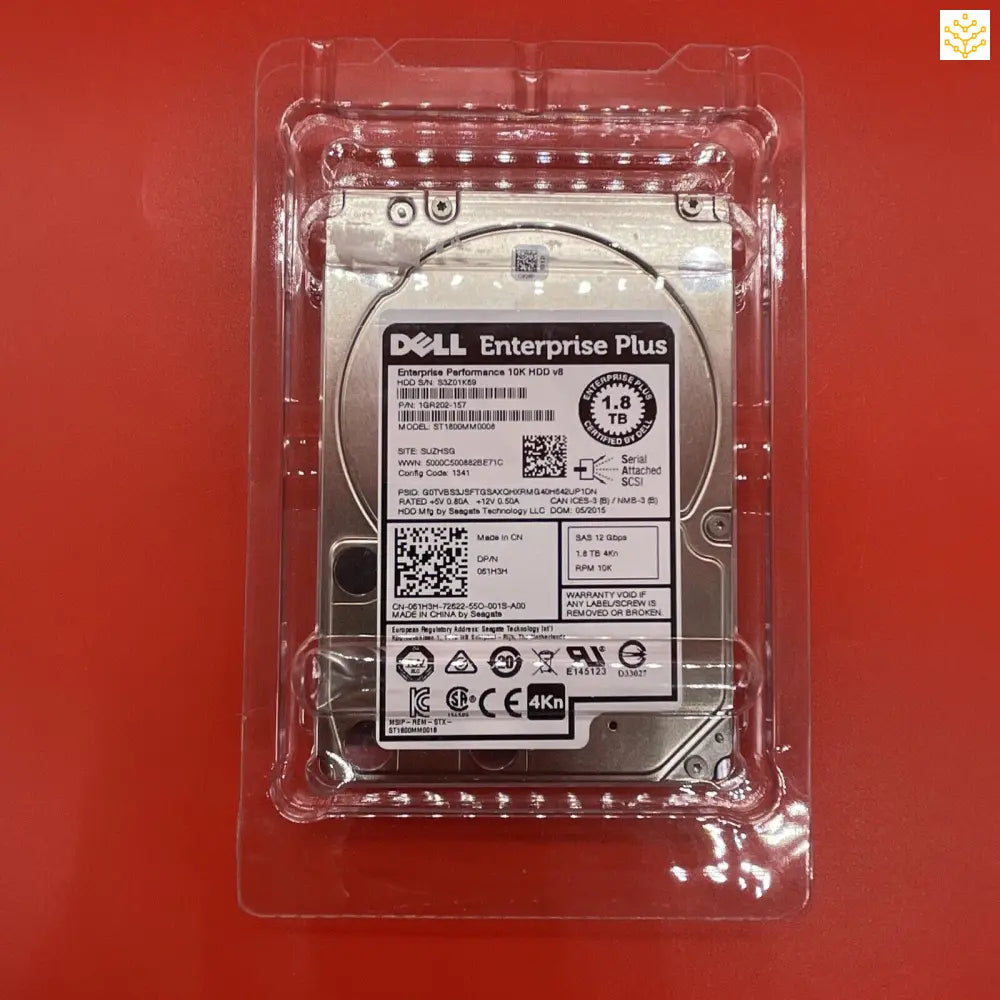 Open Box 1.8TB SAS 12 Gbps 4Kn 10K 2.5” ST1800MM0008 Dell 61H3H - Computers/Tablets & Networking:Drives Storage &