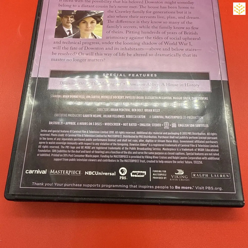 Back cover of a DVD or Blu-ray disc case showing special features and production credits.