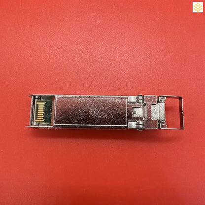 SFP (Small Form-factor Pluggable) optical transceiver module with metal housing.