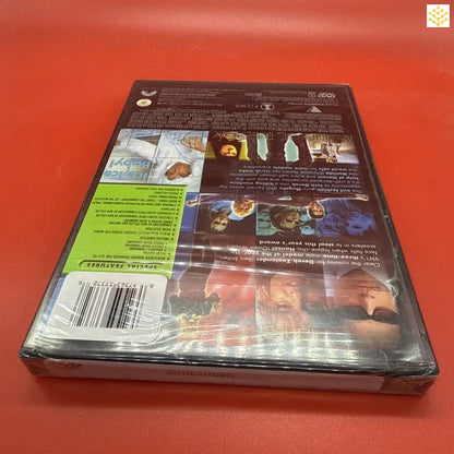 DVD case with plastic wrapping still on it.