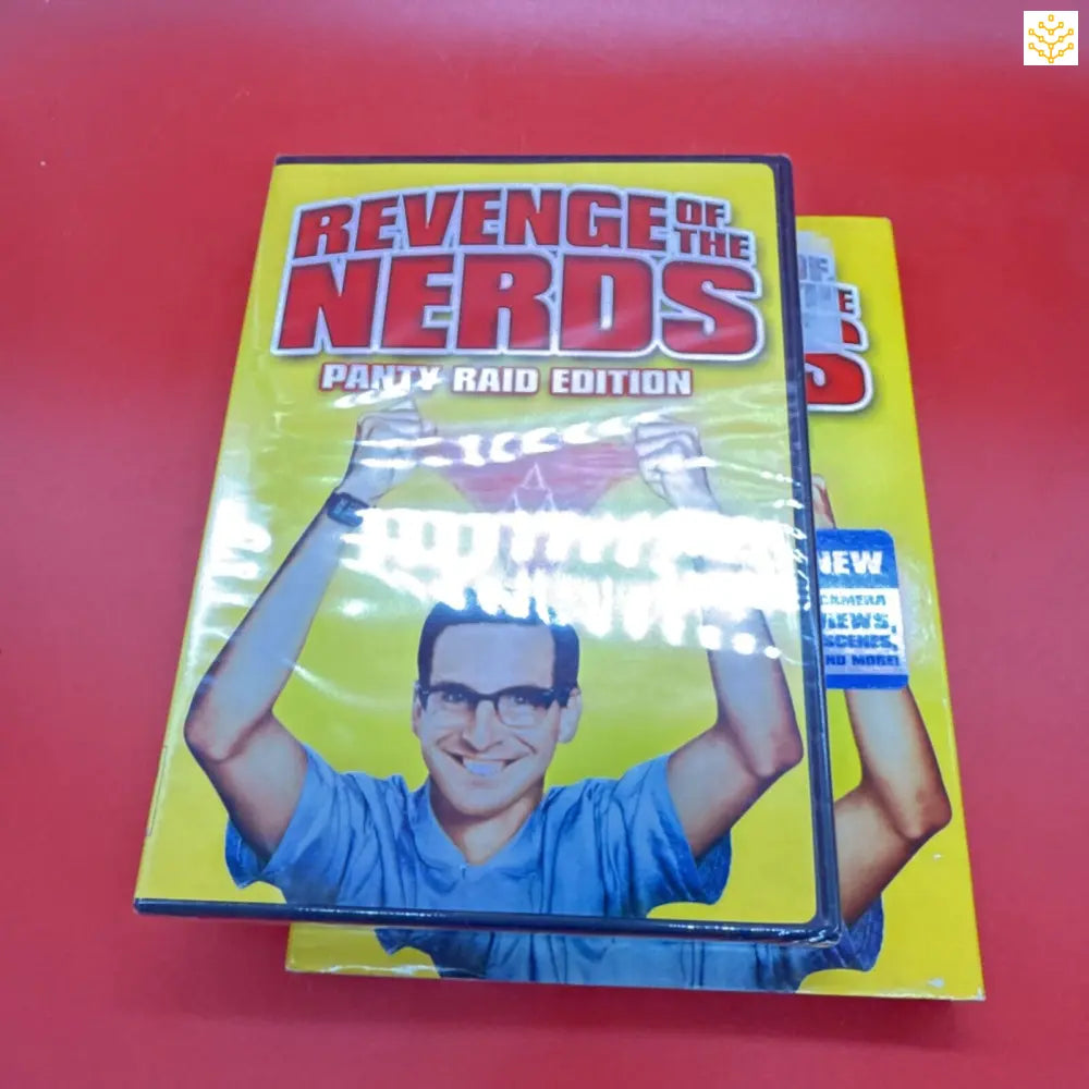 DVD case of ’Revenge of the Nerds’ movie in its Panty Raid Edition.