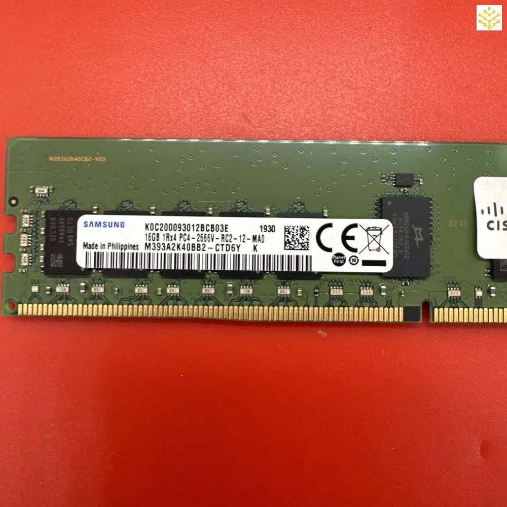 Samsung 16GB 1Rx4 PC4-2666v M393A2K40BB2-CTD6Y UCS-MR-X16G1RS-H 15-105079-01 - Computers/Tablets &