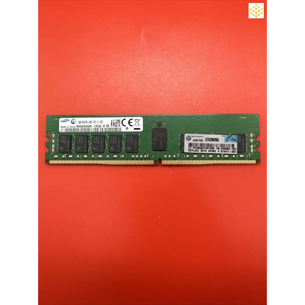 Samsung 16GB M393A2K40BB1-CRC0Q 1Rx4 PC4-2400T 809082-091 819411-001 805349-B21 - Computers/Tablets &