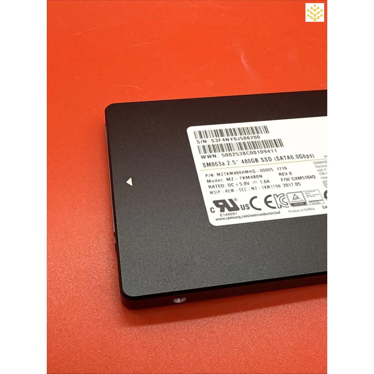 Samsung 480GB SATA 6Gbps 2.5” SM863a MZ-7KM480N SSD - EDIT