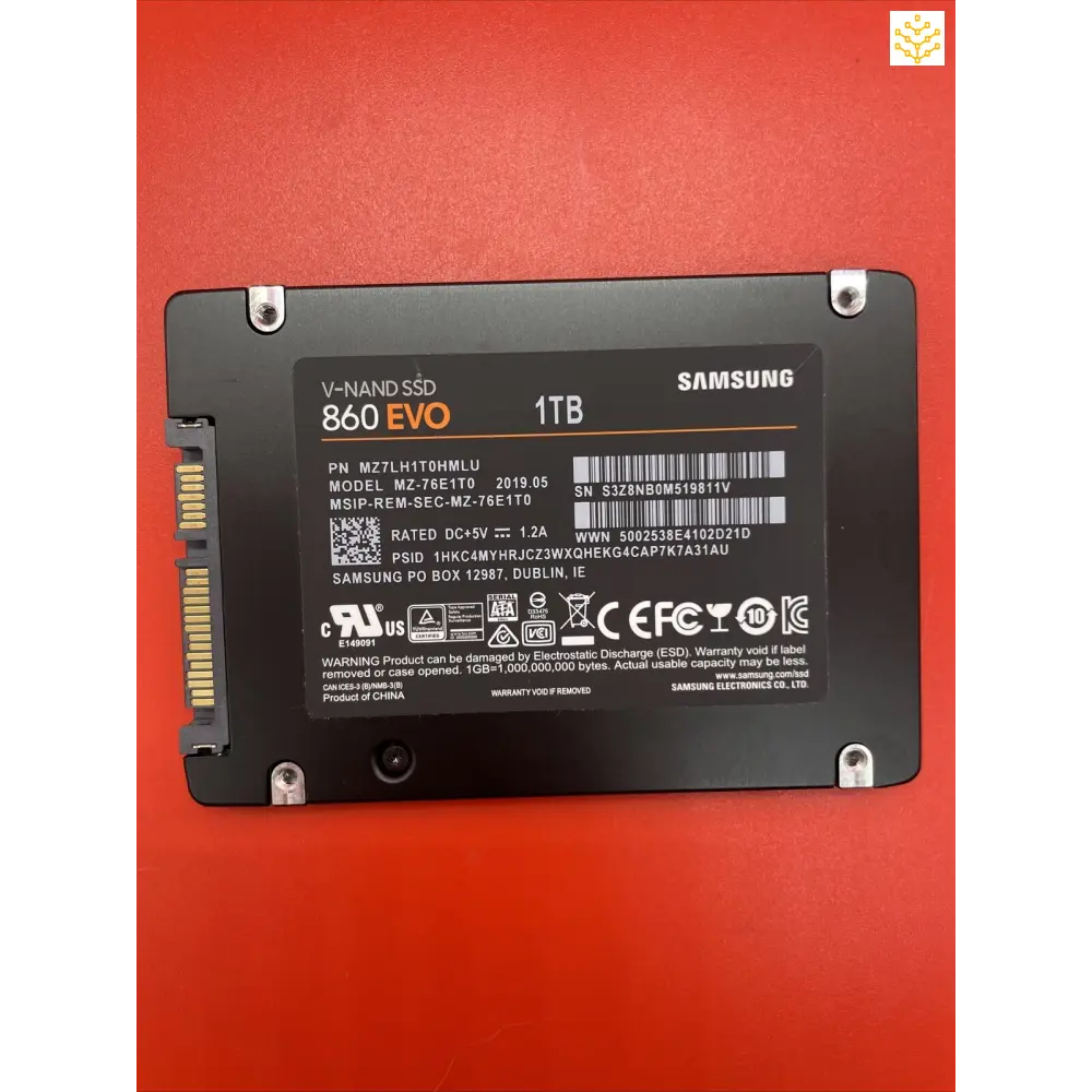 Samsung 860 EVO 1TB SATA 2.5 SSD MZ-76E1T0 MZ7LH1T0HMLU - Computers/Tablets & Networking:Drives Storage & Blank