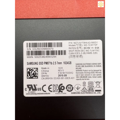 Samsung SSD PM871b 2.5 7mm 1TB R9Y0V - Computers/Tablets & Networking:Drives Storage & Blank Media:Hard Drives (HDD SSD