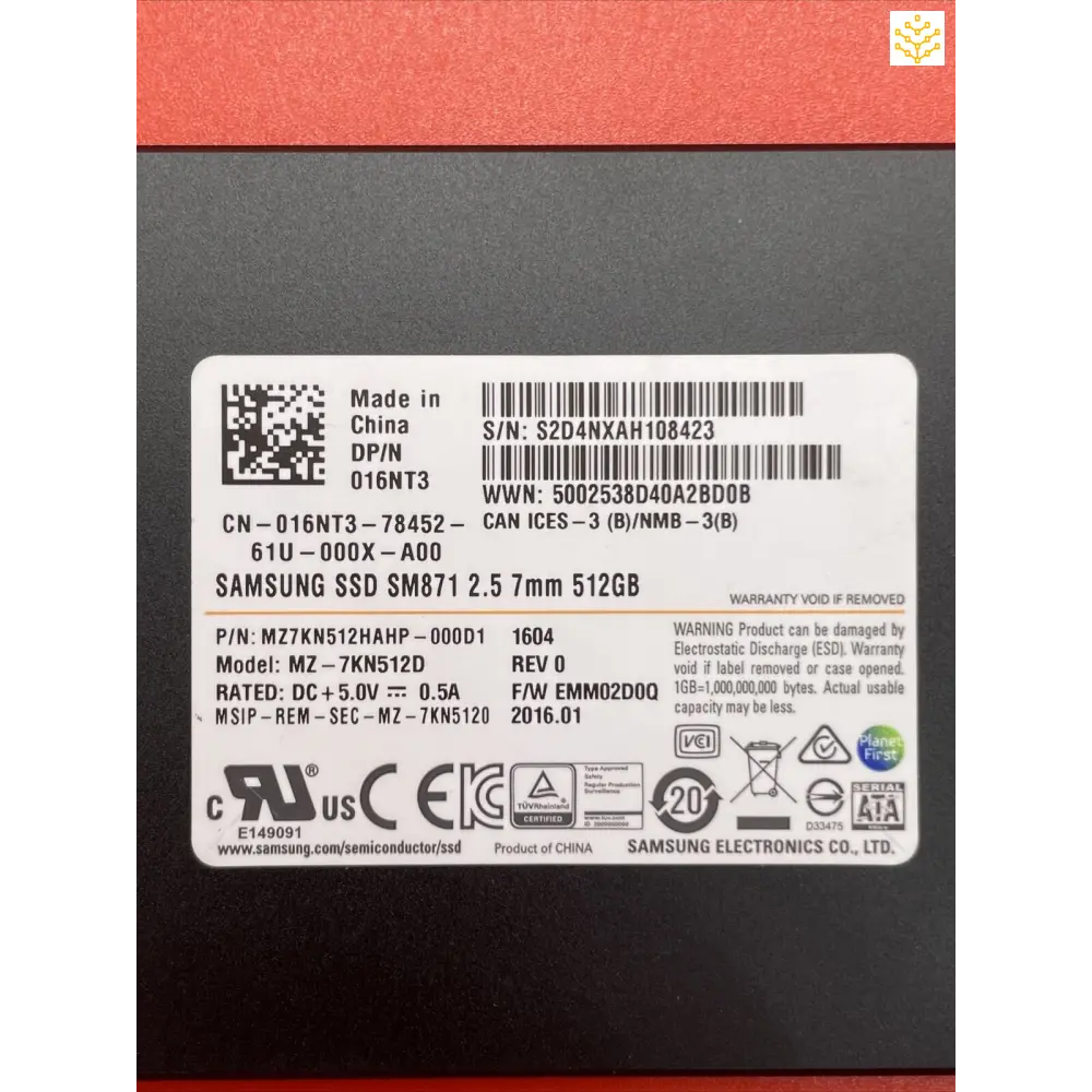 Samsung SSD SM871 2.5 7mm 512GB 16NT3 - Computers/Tablets & Networking:Drives Storage & Blank Media:Hard Drives (HDD