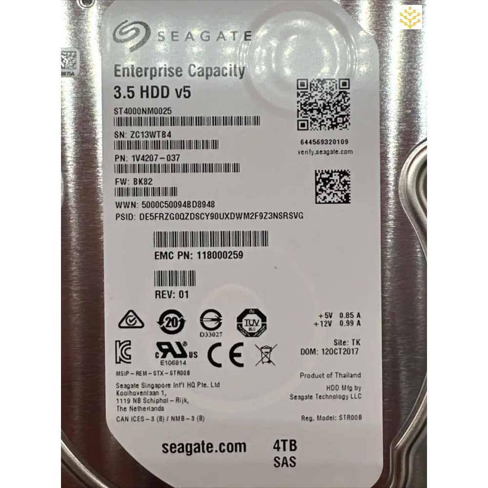 Seagate 4TB NL-SAS 3.5 7.2K ST4000NM0025 - Computers/Tablets & Networking:Drives Storage & Blank Media:Hard Drives (HDD