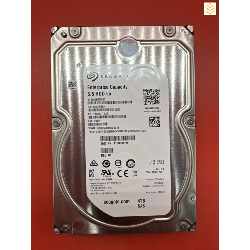 Seagate 4TB NL-SAS 3.5 7.2K ST4000NM0025 - Computers/Tablets & Networking:Drives Storage & Blank Media:Hard Drives (HDD